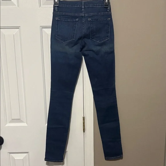 👖 FRAME Le Skinny de Jeanne Jeans Size 24 | Premium Stretch Denim Medium Wash - Picture 6 of 8